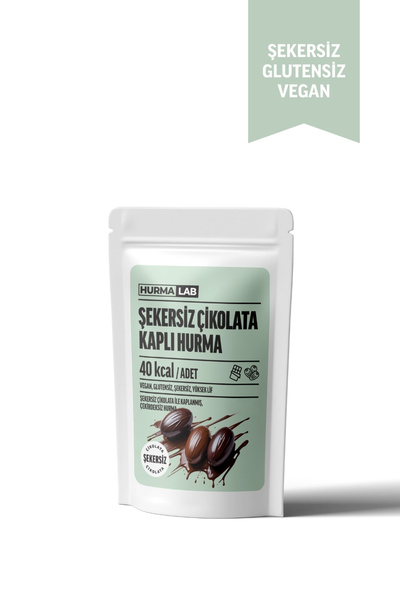 HurmaLab Şekersiz Çikolata Kaplı Hurma 50gr