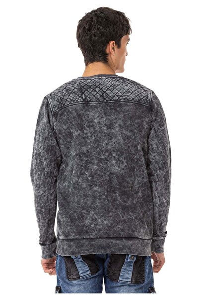 Cipo&Baxx Cl266 Оброблена чоловіча кофта з довгими рукавами