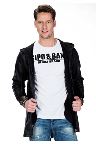 Cipo&Baxx Cl295 Kopşonlu Uzun Sade Erkek Sweatshirt