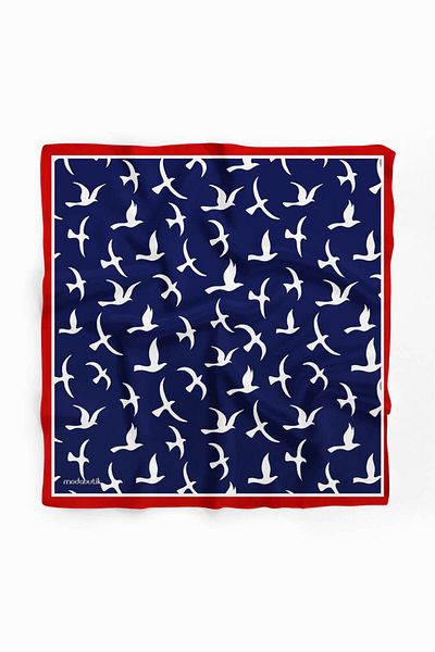 Modabutik Seagull Patterned Bandana