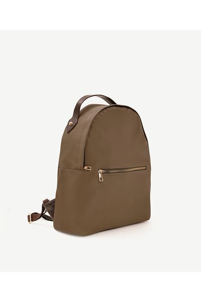 Yargıcı Waterproof Fabric Backpack with Front Zipper Detail