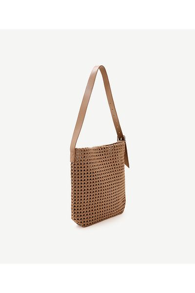 Yargıcı Braided Long Handle Shoulder Bag