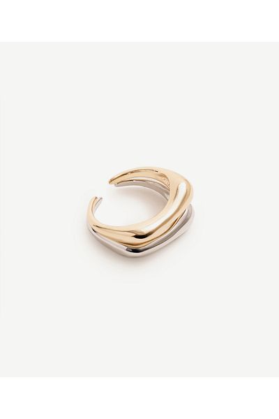 Yargıcı Asymmetrical Form Ring Set