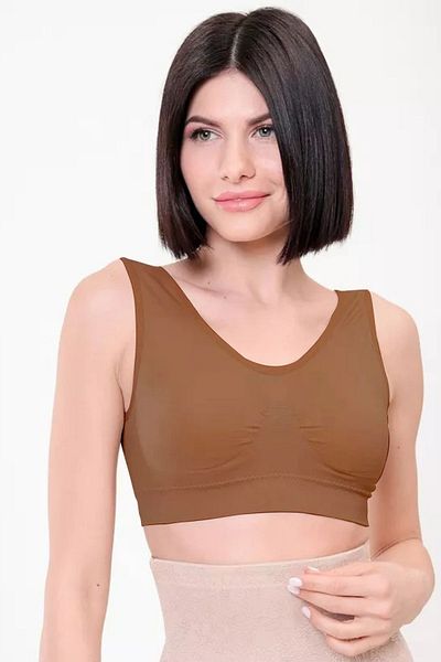 MİSTİRİK Panax Thick Strap Firming Pad Συσκευασία και Κορσέ Σουτιέν κατά της χαλάρωσης Χρώμα καφέ