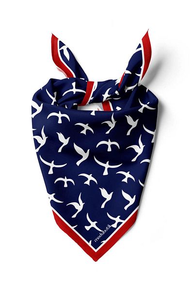 Modabutik Seagull Patterned Bandana