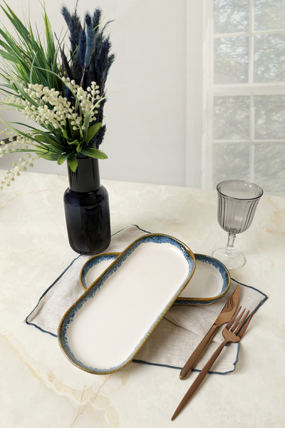 Keramika Reactive Cobalt Noyan Kayak Plate 26 cm 2 Pieces Q82