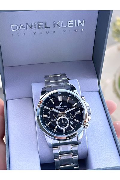 Daniel Klein Special Leather Boxed Steel Cord Internal Functions Active 3 Atm Water Resistant Men's Wrist Watch