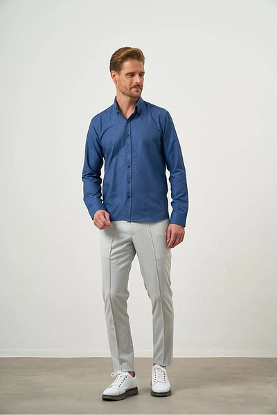 Morven Πουκάμισο με γιακά με κουμπιά Easy-Iron Oxford Cotton Slim Fit