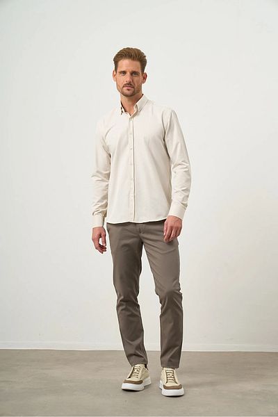 Morven Πουκάμισο με γιακά με κουμπιά Easy-Iron Oxford Cotton Slim Fit