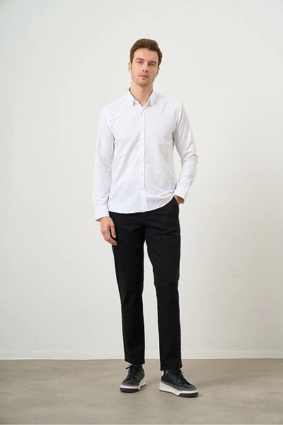 Morven Πουκάμισο με γιακά με κουμπιά Easy-Iron Oxford Cotton Slim Fit
