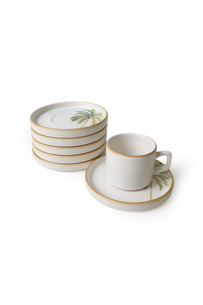 Keramika Set de ceai din bronz, stivuibil, 12 piese pentru 6 persoane 22902-03