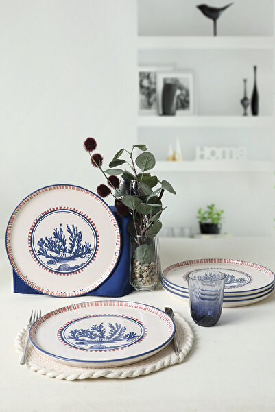 Keramika Marine Wonders Nordic Service Plate 28 cm 6 Pieces 22741