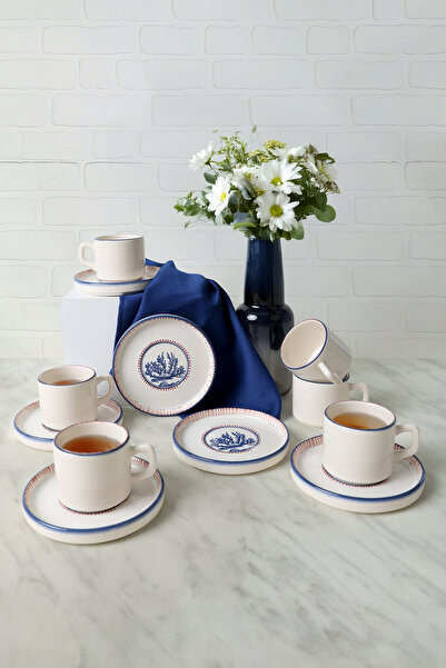 Keramika Marine Wonders Stackable Tea Set 12 Pieces for 6 People 22741-22905