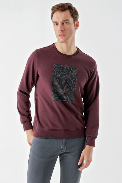 Morven Чоловічий трендовий світшот з велосипедним коміром