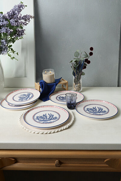 Keramika Marine Wonders Nordic Service Plate 28 cm 6 Pieces 22741