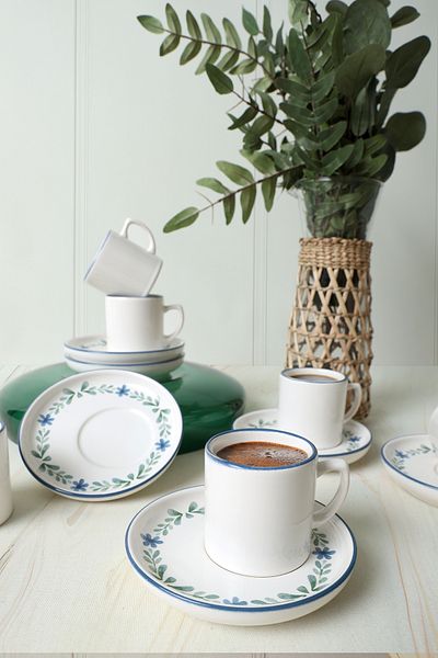 Keramika Σετ καφέ Daphne Nordic 12 τεμαχίων για 6 άτομα 22921-24