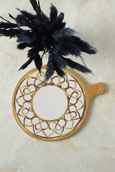 Keramika Worn Gold Cheese Presentation Plate 26 cm 22968