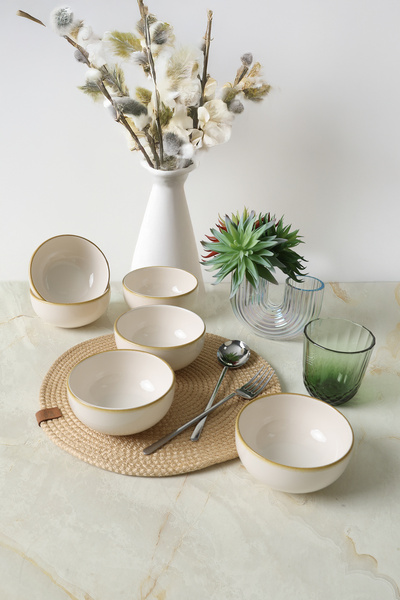 Keramika Bol Bronz Bloom Cloud 12 Cm 6 Bucăți 22928