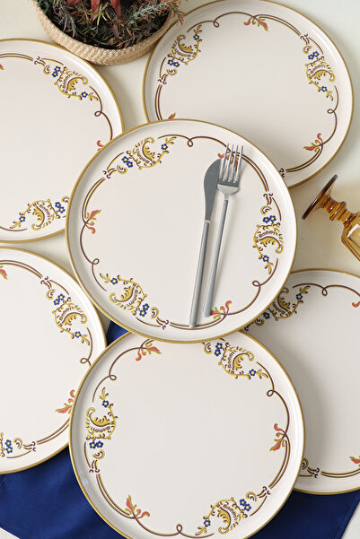 Keramika Bronze Bloom Nordic Service Plate 28 cm 6 Pieces 22929