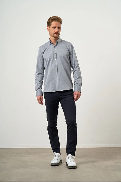 Morven Πουκάμισο με γιακά με κουμπιά Easy-Iron Oxford Cotton Slim Fit