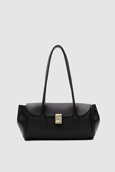 Shule Bags Geantă Lia Vintage Baguette Neagră