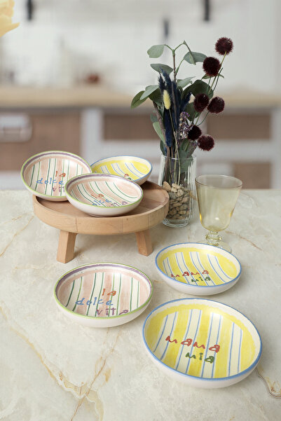 Keramika Mama Mia & La Dolce Vita Ring Snack / Купа за сос 13 см комплект (6 части) 22724-25