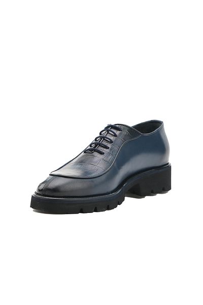 Morven Ανδρικά αθλητικά παπούτσια Navy Blue Seasonal Casual Δερμάτινα