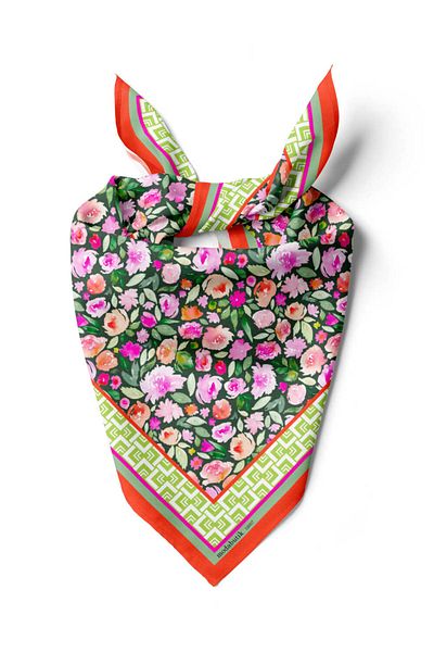 Modabutik Modern Crispy Floral Patterned Bandana