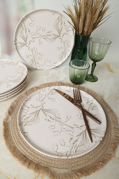 Keramika Softflora Nordic Service Plate 28 Cm 6 Pieces 22980