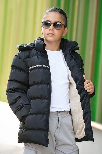 Zaziko Kids Boy's Hooded Double Color Puffer Coat Km.0027-Z