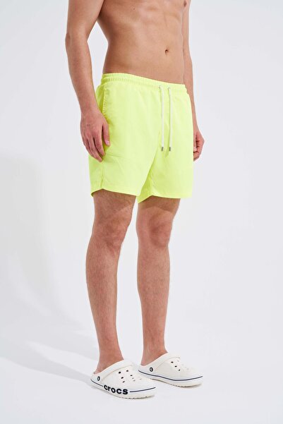 Machinist Men's Yellow Basic Sea Shorts
