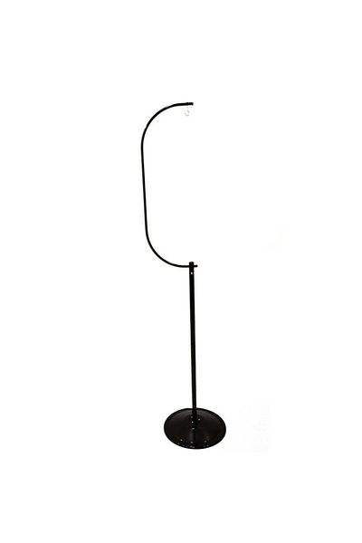 Others Metal Bird Cage Stand with Hanging Hook Black