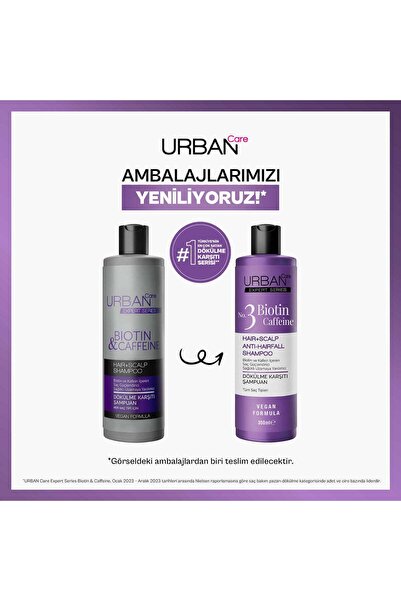 Urban Care Expert Biotin & Caffeine Dökülme Karşıtı Şampuan 4 X 350 ml