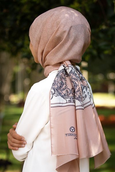 Vissona Γυναικείο Fresh Silk Shawl Milk Coffee Cream