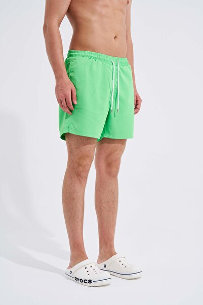 Machinist Men's Green Basic Sea Shorts