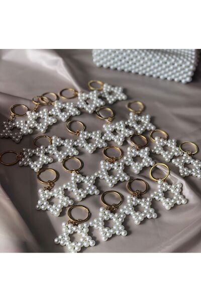 HEN GSM Inci Boncuklu Yıldız Anahtarlık Düğün Nişan Bride To Be Doğum Günü 10...