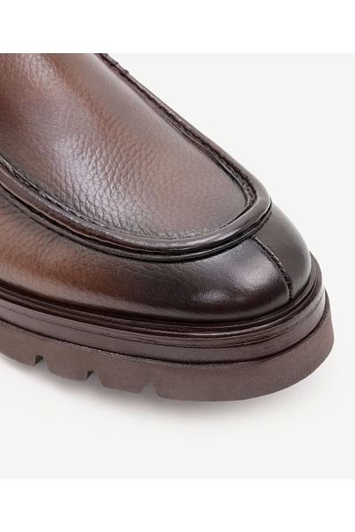 Yargıcı Retro Look Elastic Δερμάτινες Μπότες