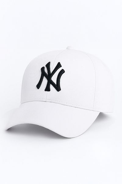 Verahed Ny New York Embroidery Unisex Baseball White Hat Women's Hat Men's Hat Summer Hat