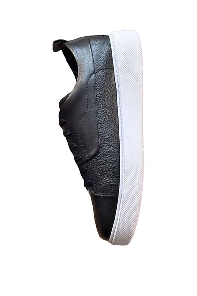 Greyybull Shoes μαύρα αθλητικά μαύρα δερμάτινα ανδρικά αθλητικά παπούτσια