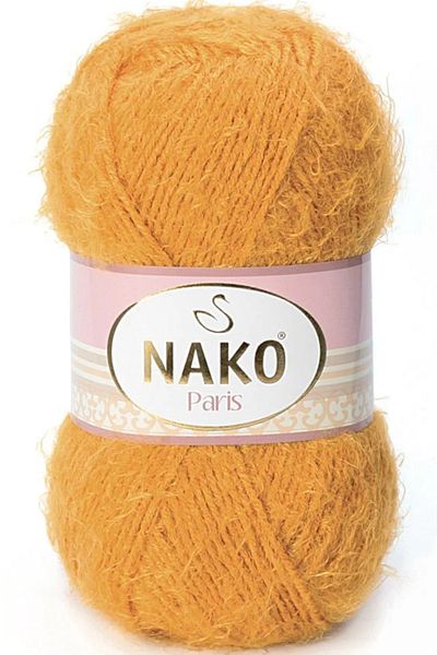 NAKO Paris Mustard Yarn 1043 - Πλεκτό Χέρι με Μαλακό Τρίχωμα