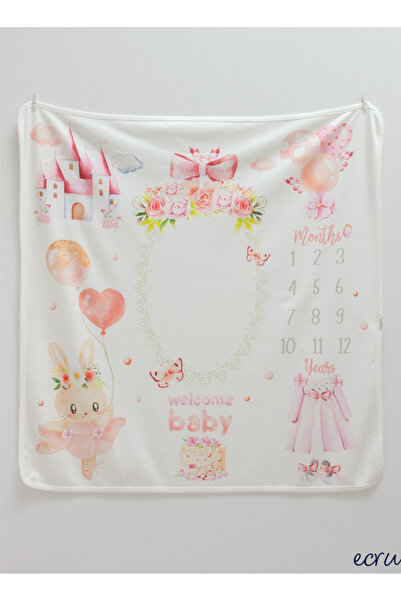 Caramell %100 Pamuk Bebek Battaniyesi 90x90 Penye Yenidoğan Ve Çok Amaçlı