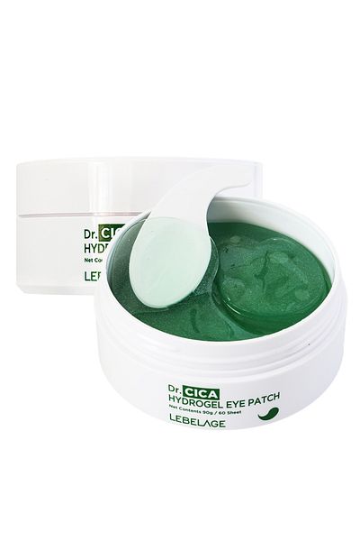 LEBELAGE مجموعة أقنعة مرطبة تحت العين تحتوي على كينتيللا اسياتيكا 60 قطعة LEBELAGE Dr Cica Eye Patch