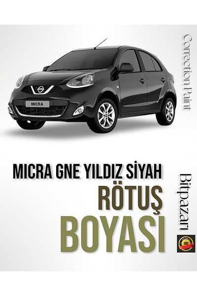 Flea Market Nissan Micra Star Black Gne - Professional Scratch Remover Touch-Up Paint 20ml.