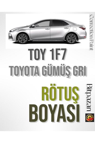 Flea Market Metallic Silver 1F7 Toyota - Professional Touch up Paint - Stone Mark and Scratch Remover
