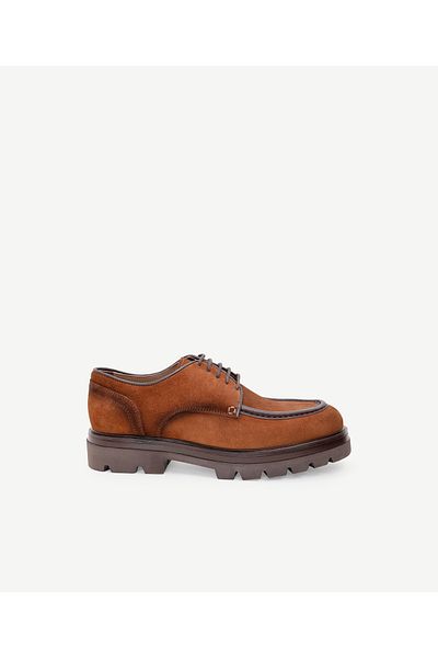 Yargıcı Pantofi din piele legată cu aspect retro
