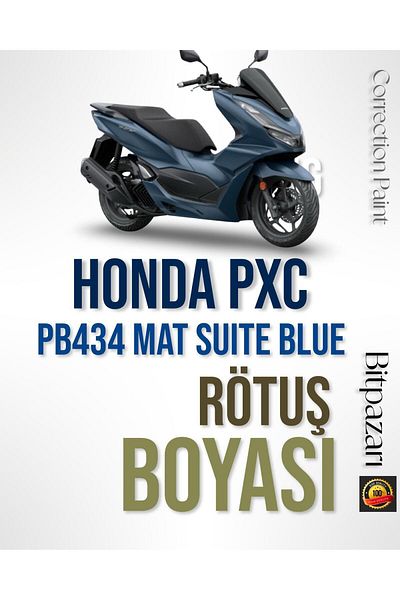 Flea Market Honda Forza Pcx Di̇o Pb434-M Matte Suit Blue Metallic - Professional Scratch Remover Touch-Up Paint 20ml.