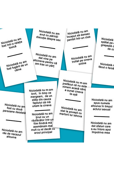 Legendary Gifts Παιχνίδι με κάρτες για πάρτι - Ποτέ δεν το έχω ξανακάνει, 600 ερωτήσεις, Ρουμανική γλώσσα, Για 2-20 παίκτες