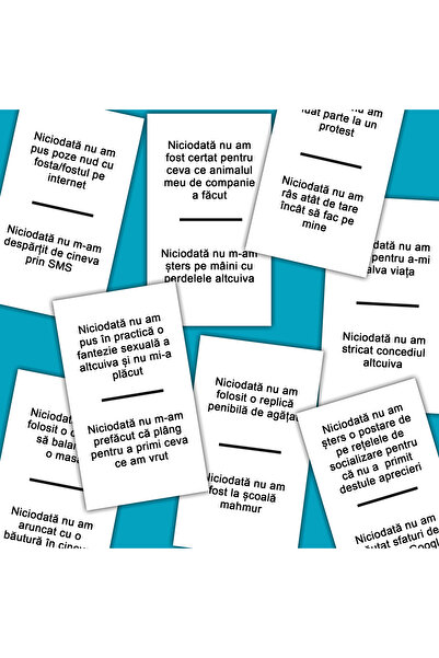 Legendary Gifts Παιχνίδι με κάρτες για πάρτι - Ποτέ δεν το έχω ξανακάνει, 600 ερωτήσεις, Ρουμανική γλώσσα, Για 2-20 παίκτες