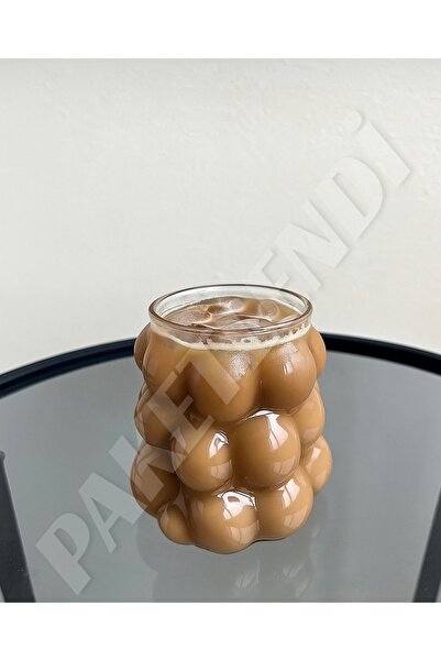 PAKETLENDİ Isıya Dayanıklı Borosilikat Boncuk Şekilli Bardak | Kahve Ve Sunum...