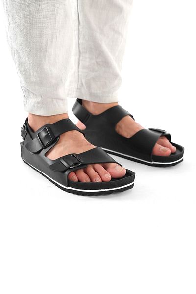 COMFORT OF PANTOFOLE Black Unisex Sandals